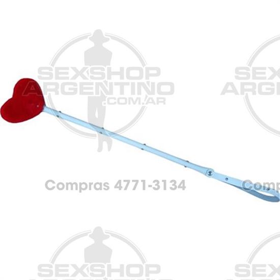 Fusta blanca con peluche rojo